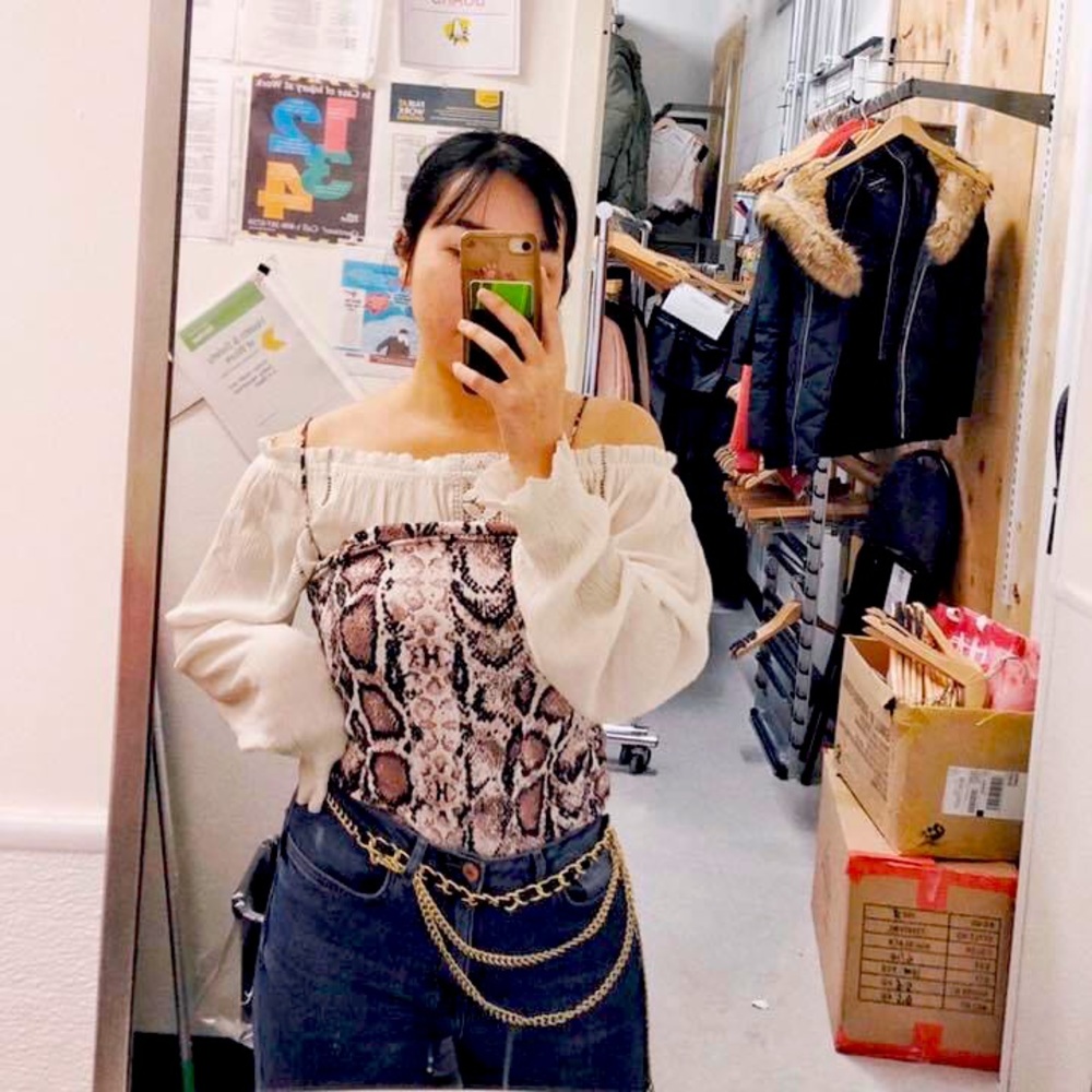 Snake Print Bodysuit